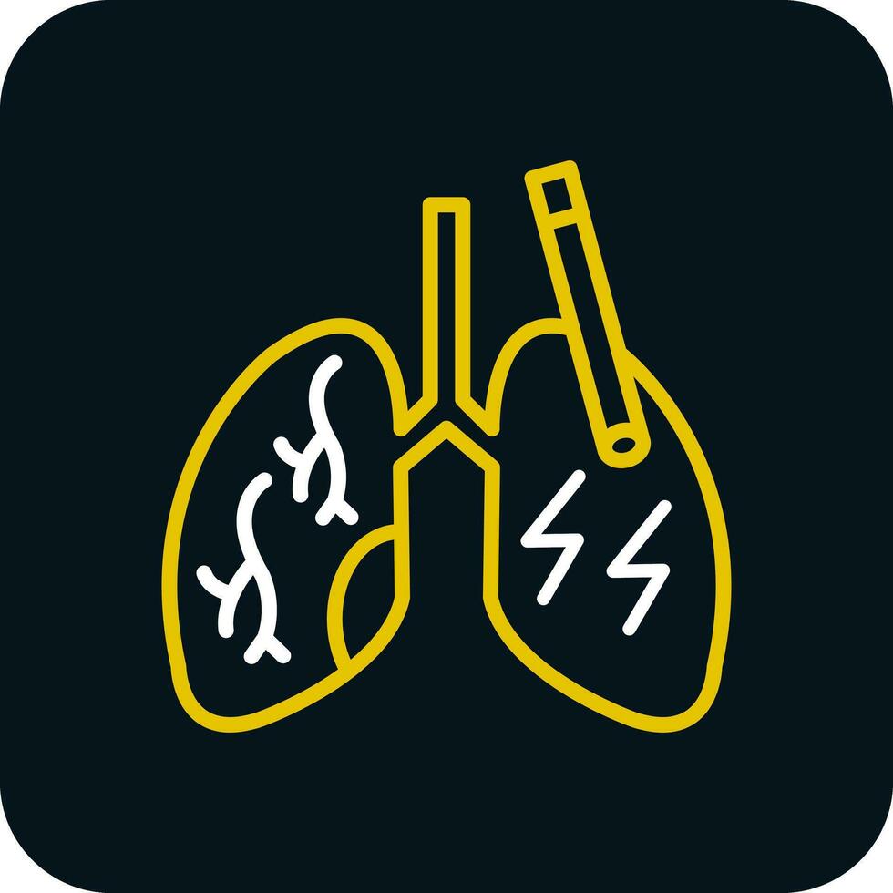 diseño de icono de vector de pulmones