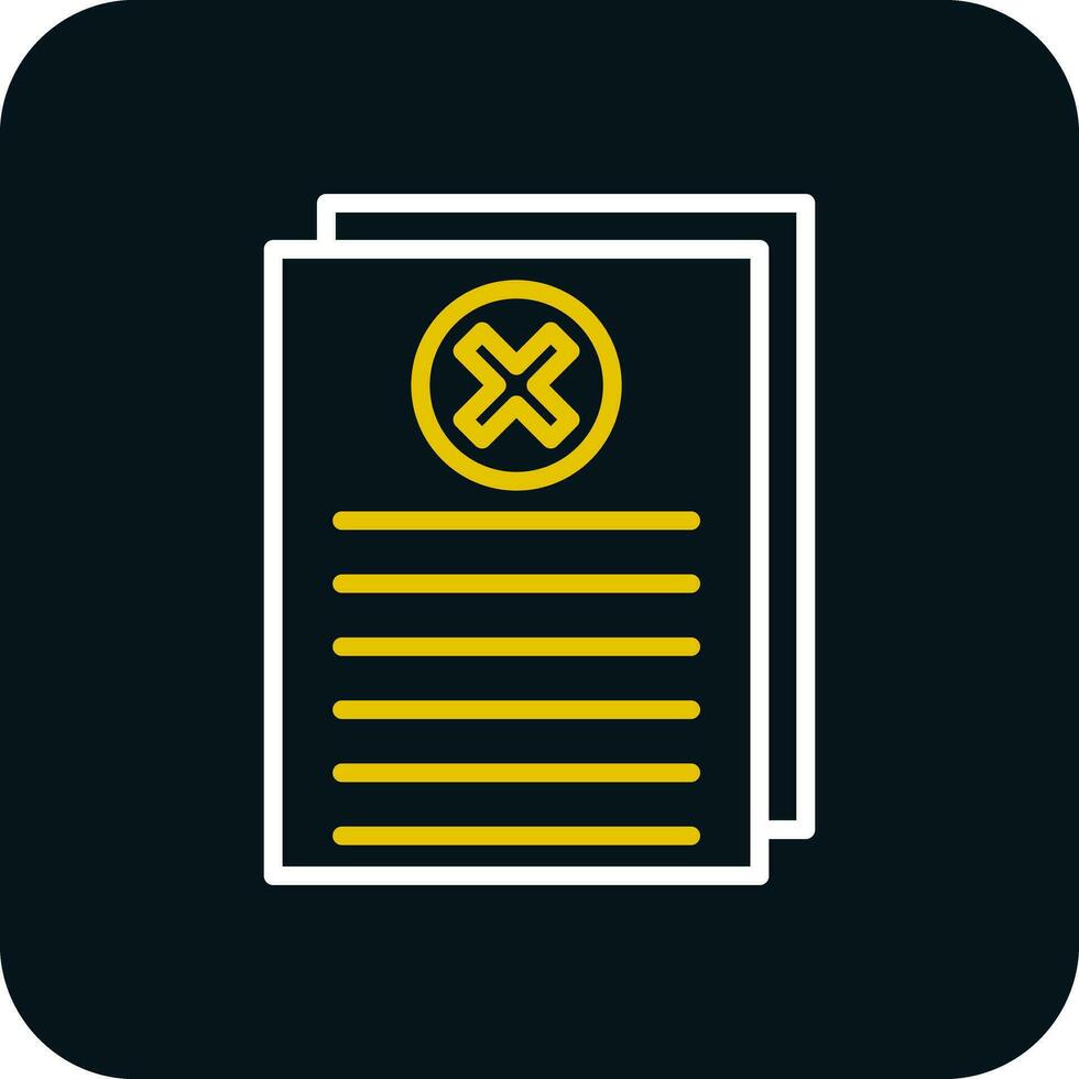 Reject Vector Icon Design