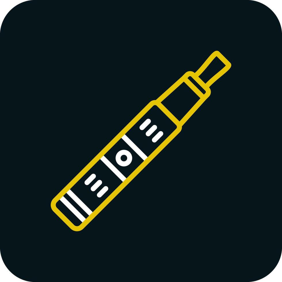 Electronic Cigarette Vector Icon Design