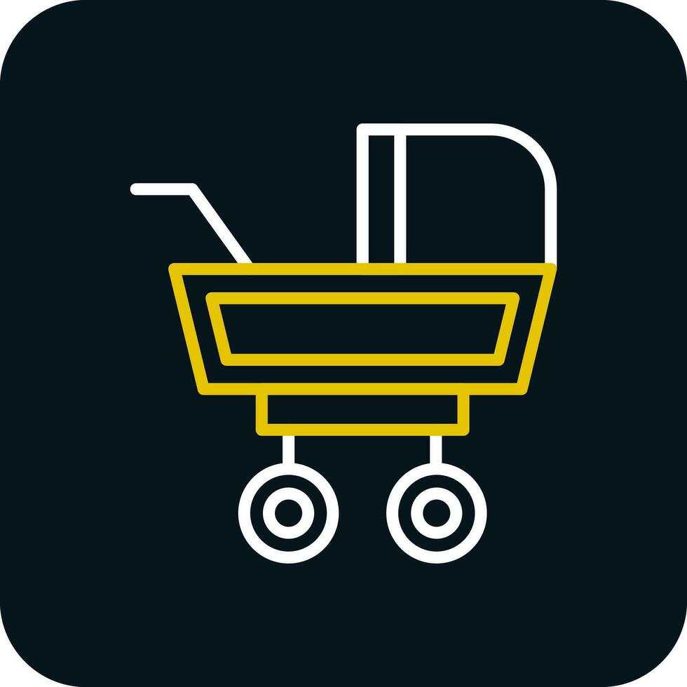 Baby Buggy Vector Icon Design