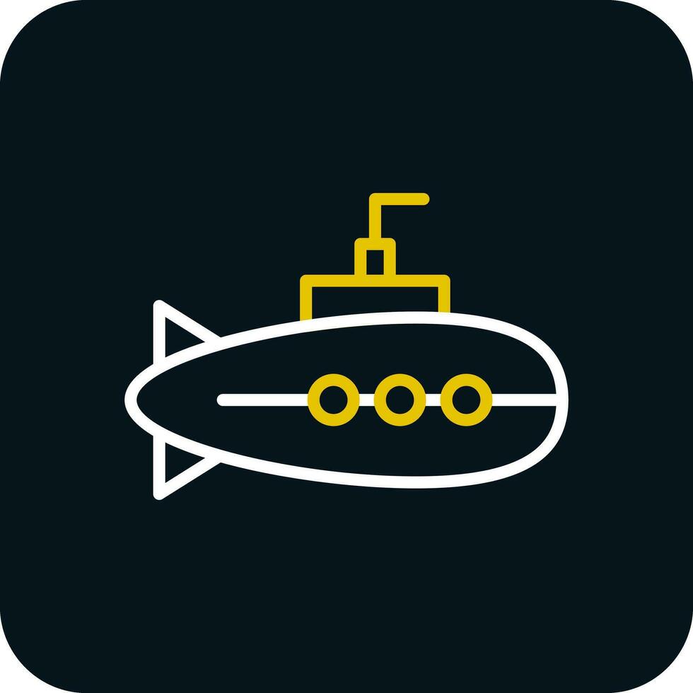 Submarine Vector Icon Design