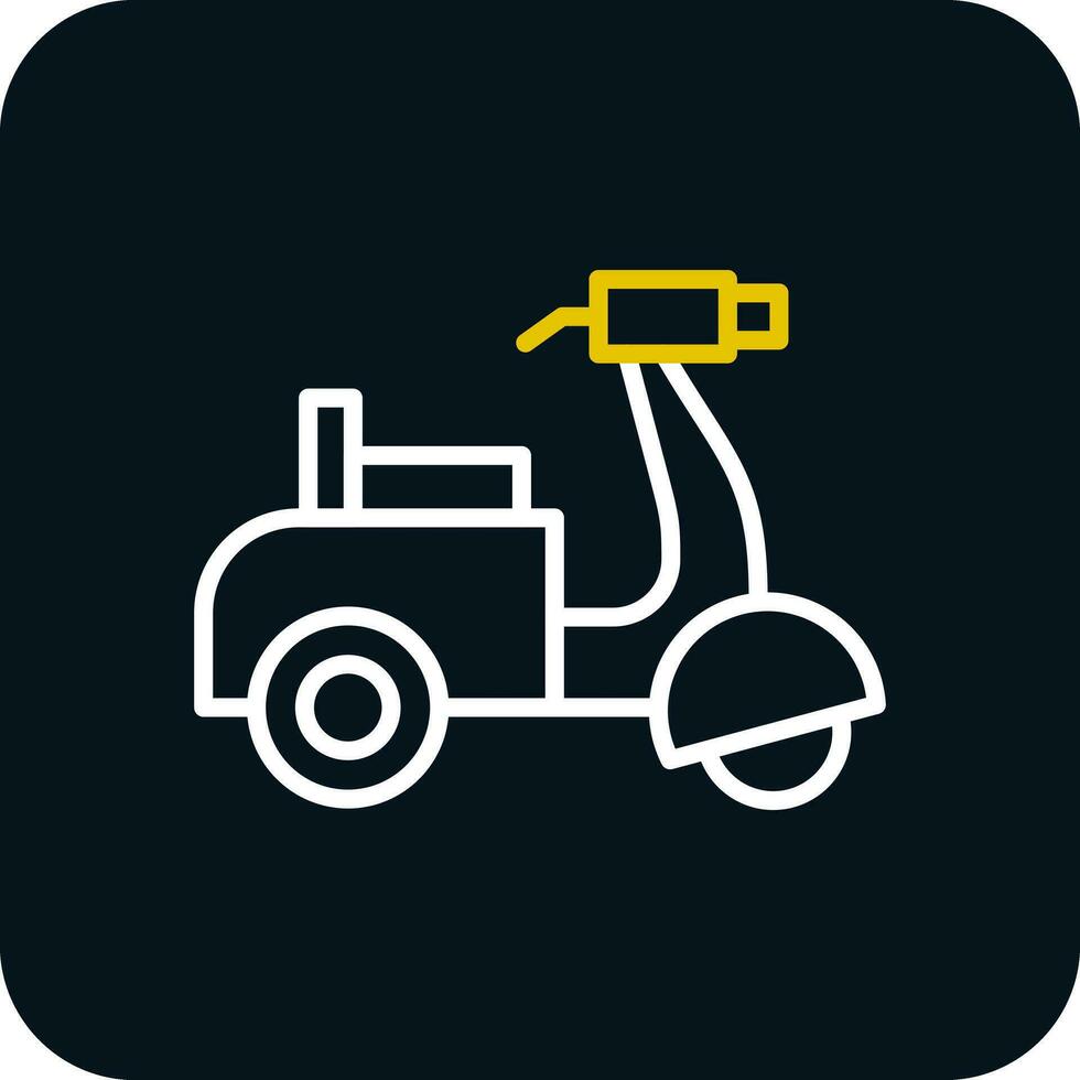 diseño de icono de vector de scooter