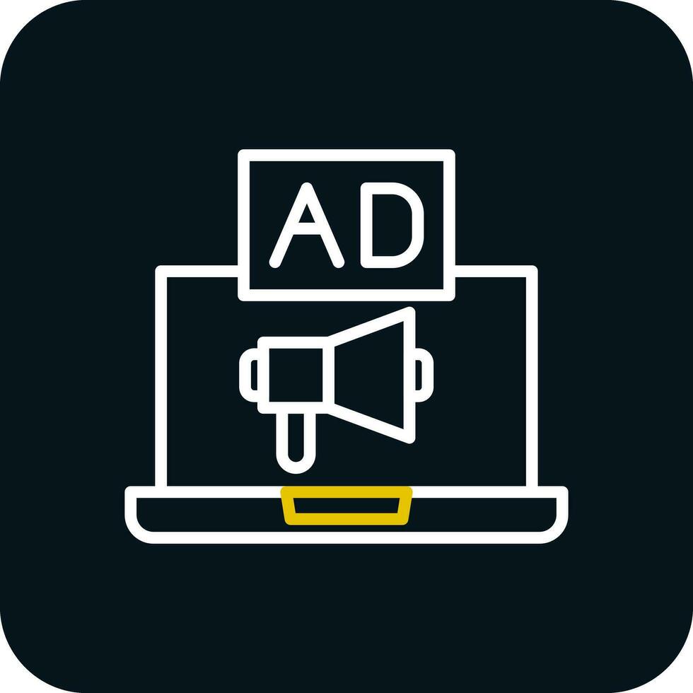 Online Advertising Vector Icon Design