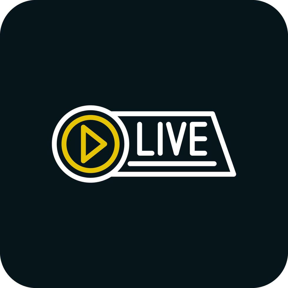 Live Streaming Vector Icon Design