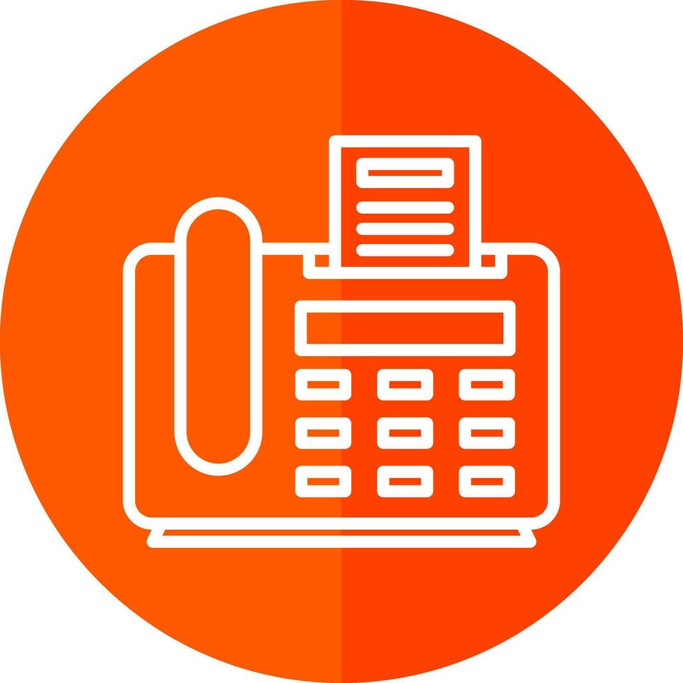 Fax Machine Vector Icon Design