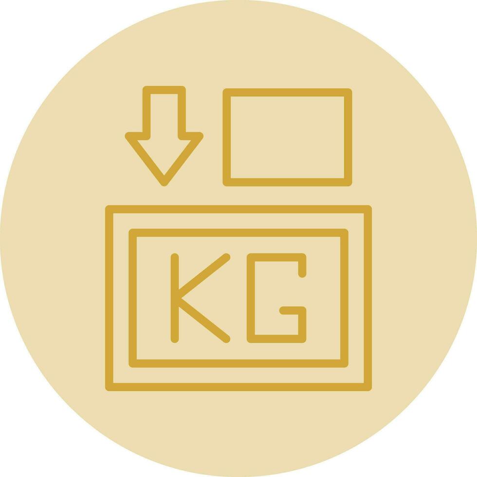 Weight Vector Icon Design