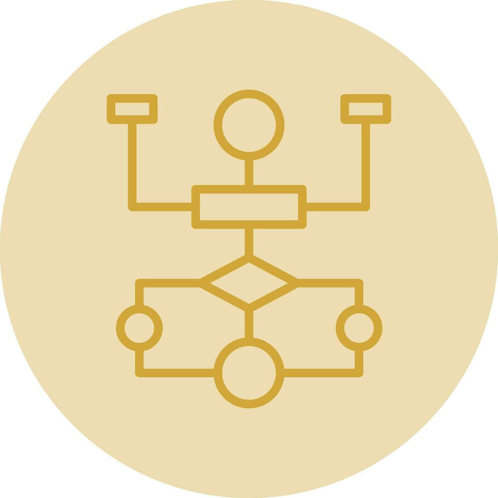 Flow Chart Vector Icon Design