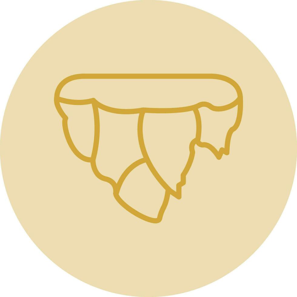 Floating Island Vector Icon Design