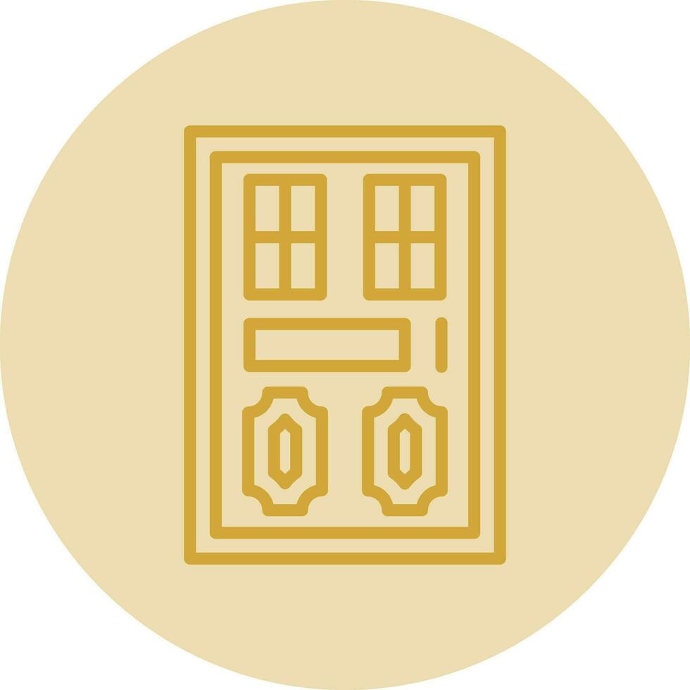 diseño de icono de vector de puerta