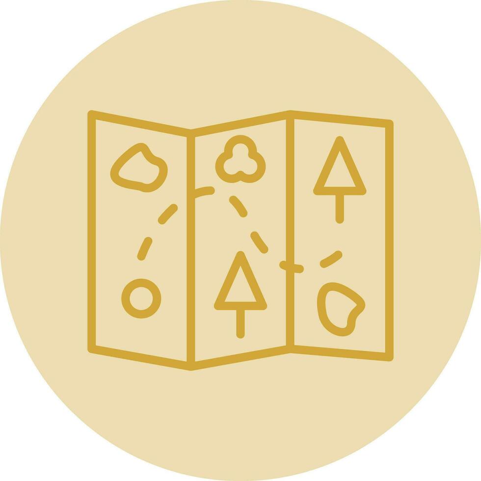 Treasure Map Vector Icon Design