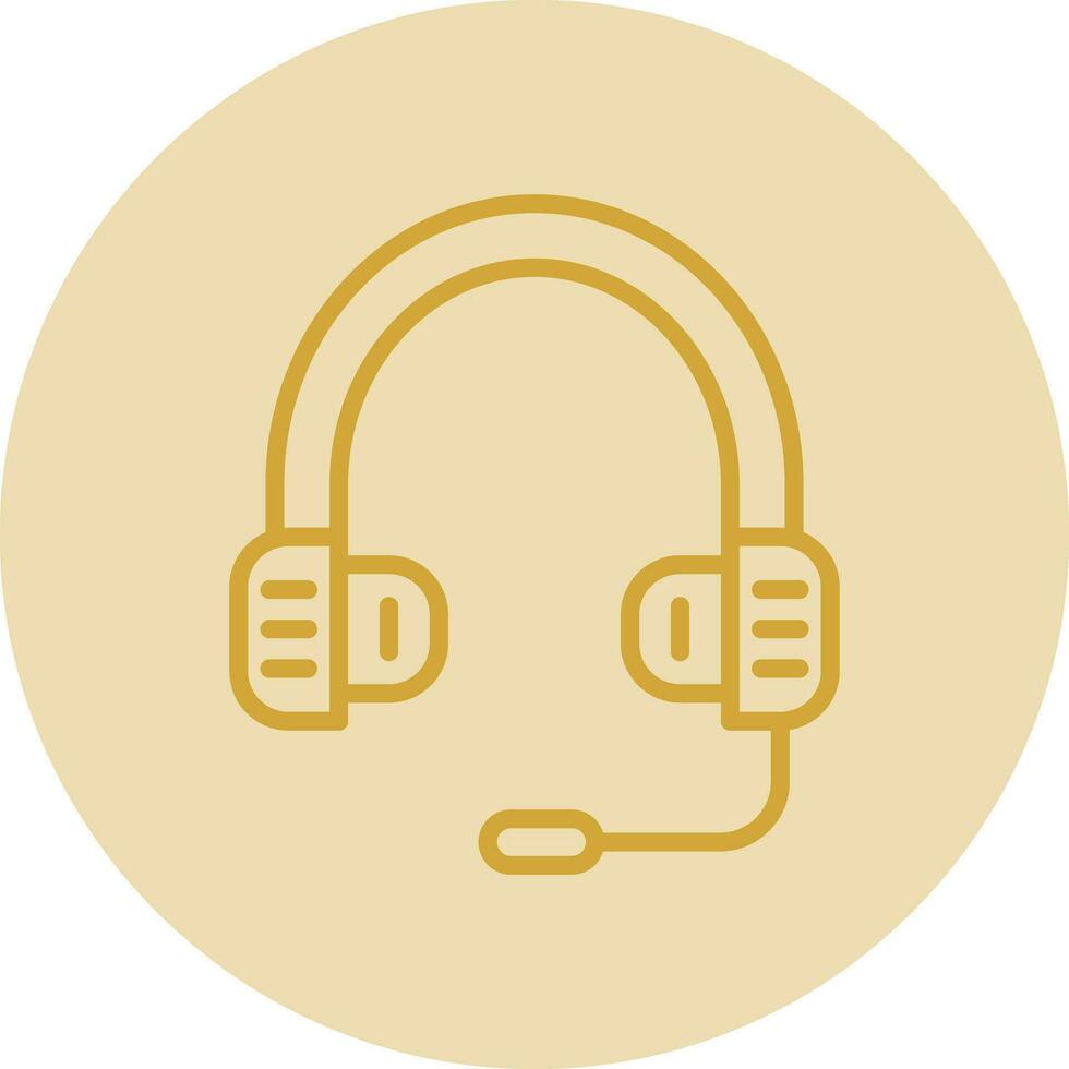 diseño de icono de vector de auriculares