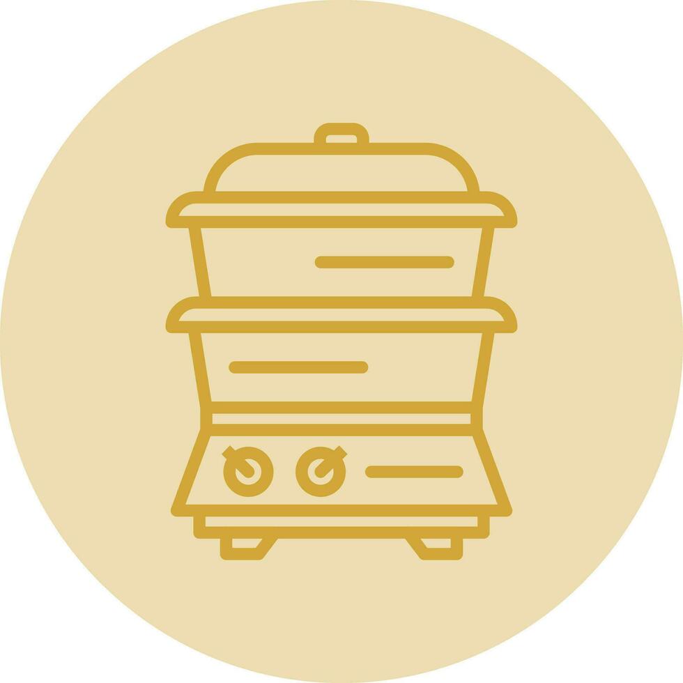 Steamer Vector Icon Design