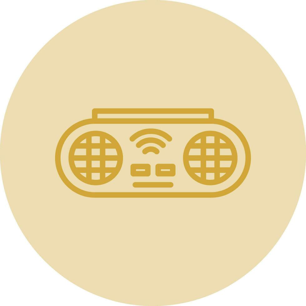 Portable Speaker Vector Icon Design