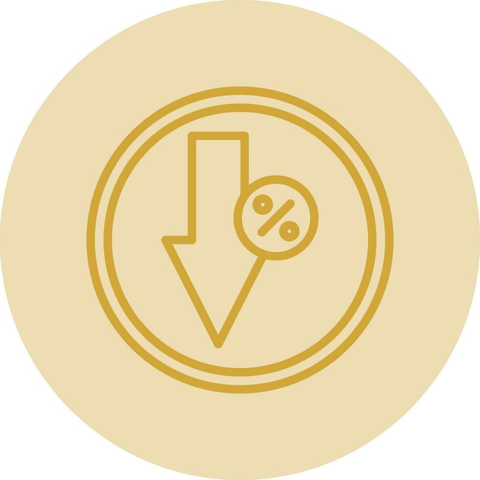 Down Vector Icon Design