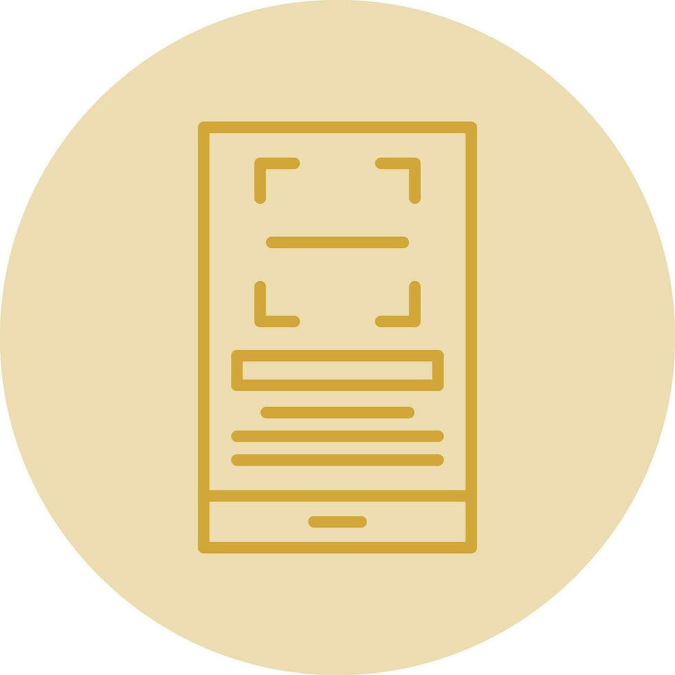 Qr Scan Vector Icon Design