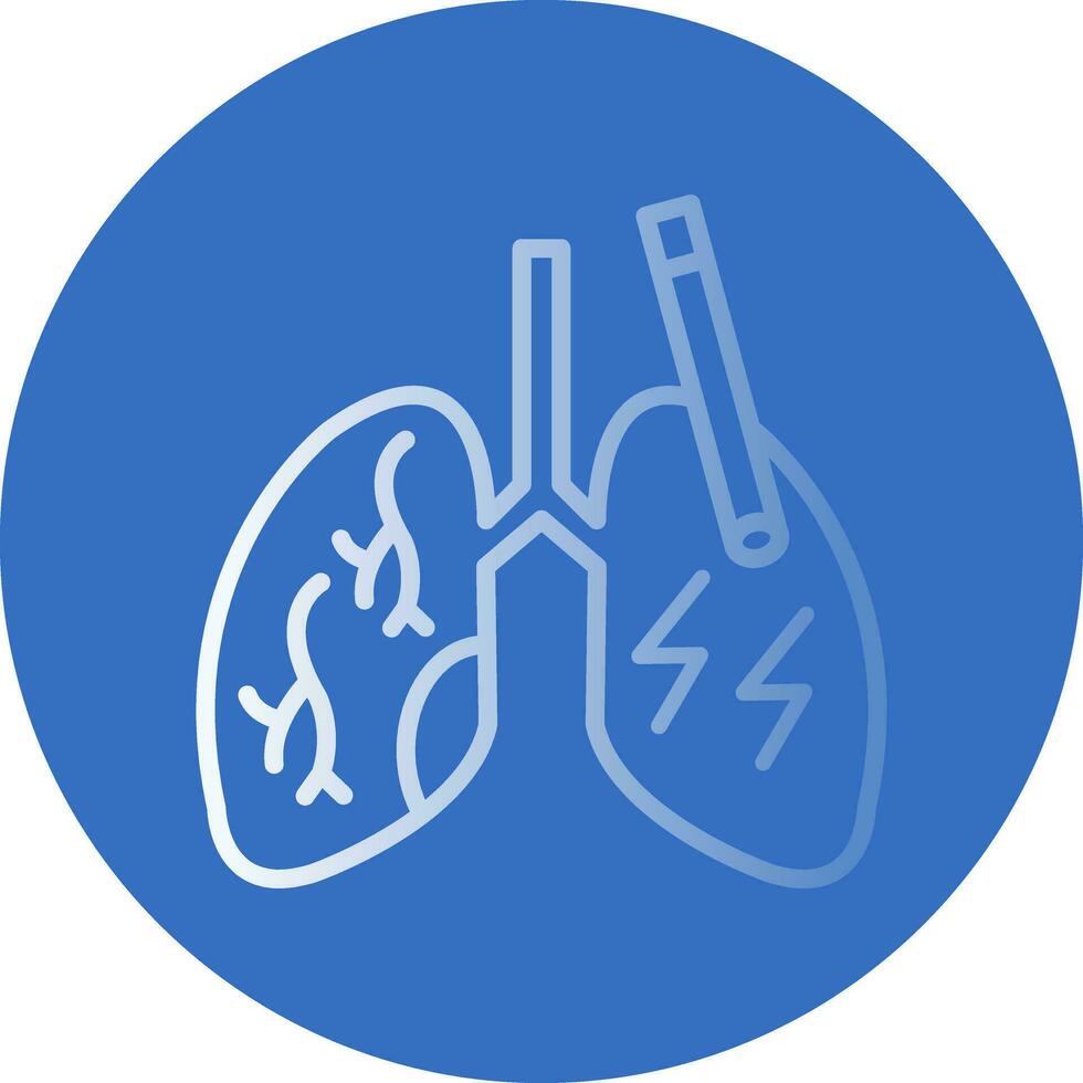 diseño de icono de vector de pulmones