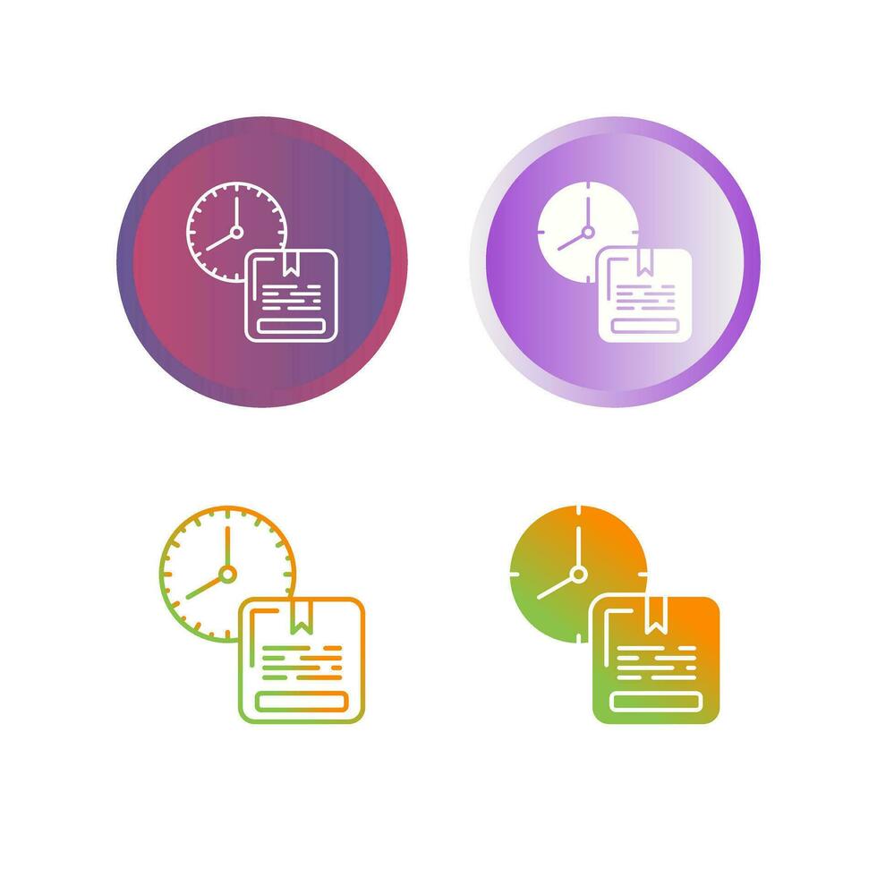 On Time Delivery Vector Icon
