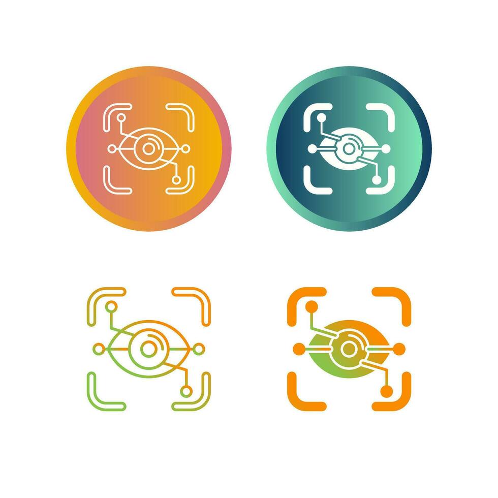 Eye Recognition Vector Icon