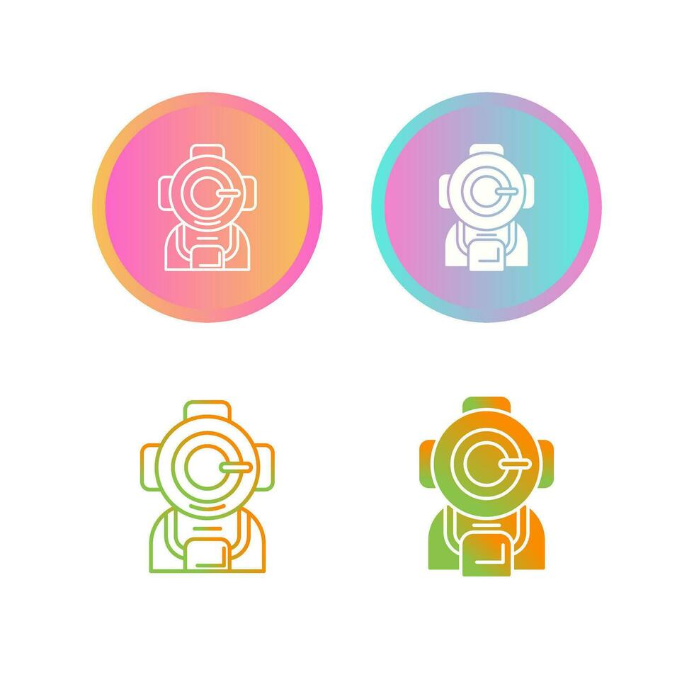 Diving Helmet Vector Icon