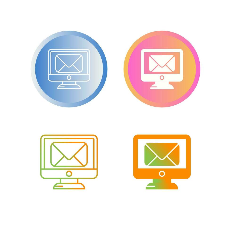 icono de vector de correo