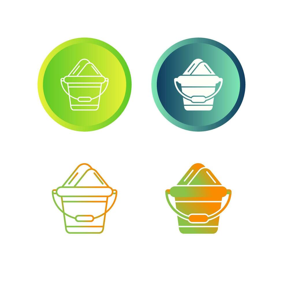 Sand Bucket Vector Icon