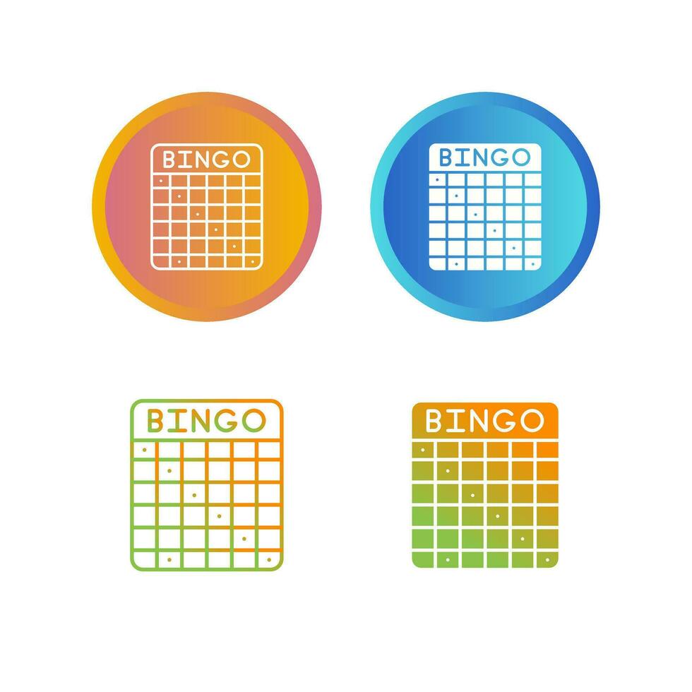 Bingo Vector Icon