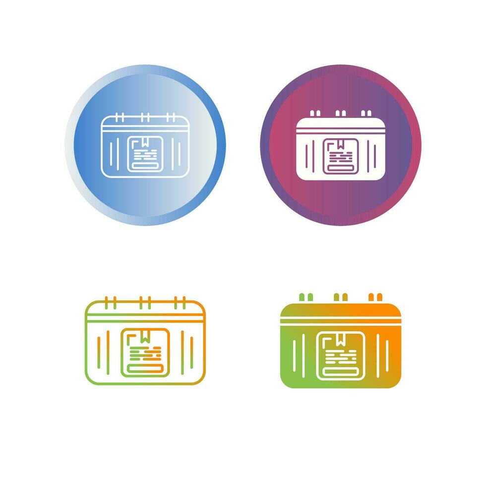 Event Logistics Vector Icon