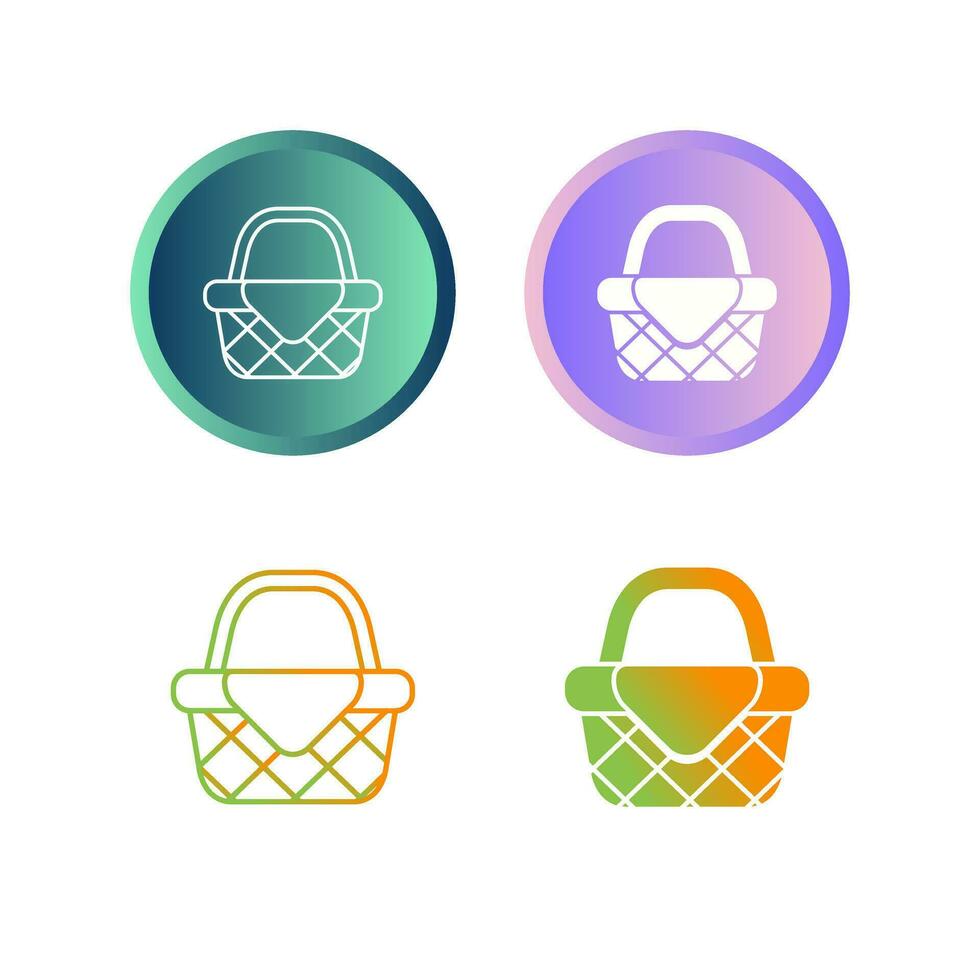 Picnic Basket Vector Icon
