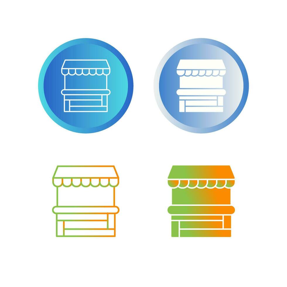Food Stand Vector Icon