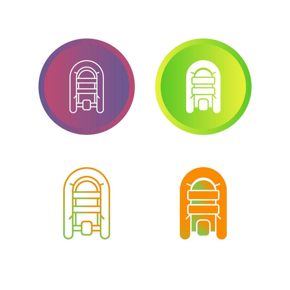 Inflatable Boat Vector Icon