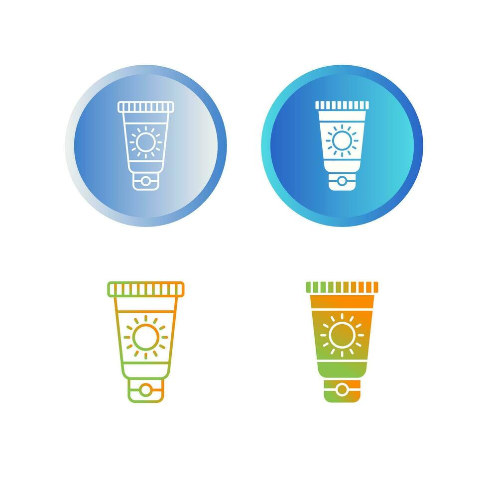 Sun Cream Vector Icon