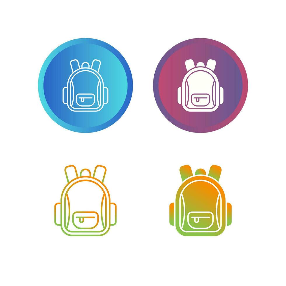 Backpack Vector Icon