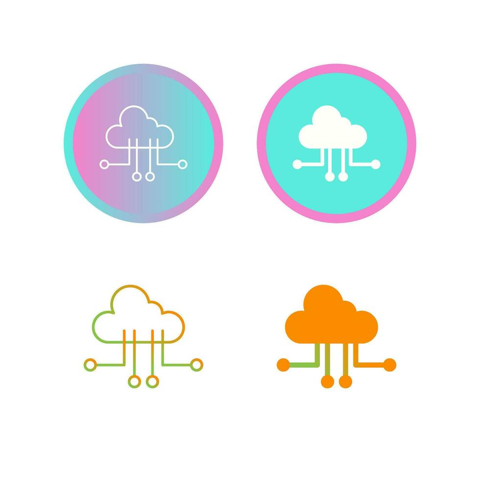 Cloud Computing Vector Icon
