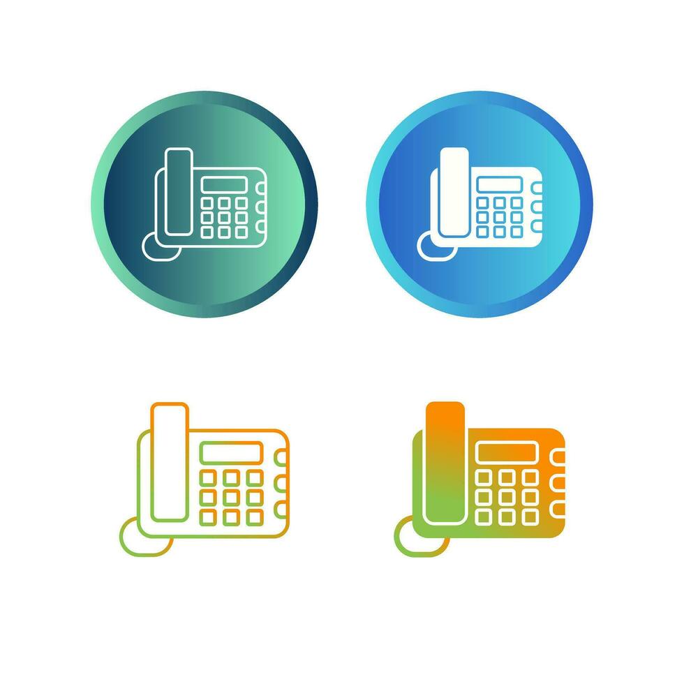Land Line Phone Vector Icon