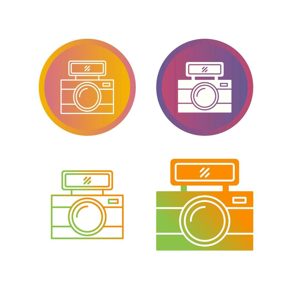 icono de vector de cámara de fotos