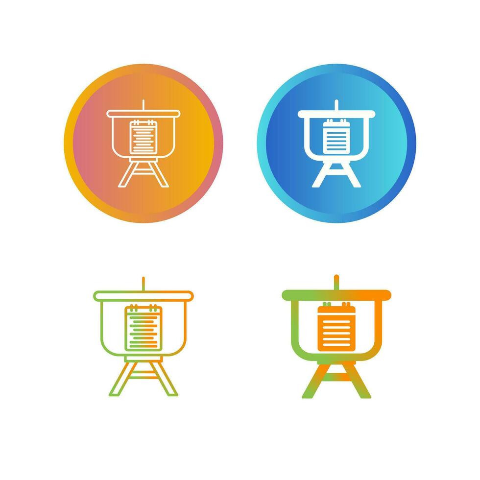 Menu Presentation Vector Icon