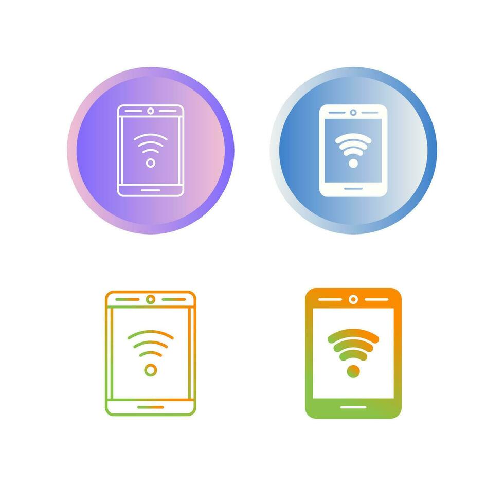 Phone With Signal Vector Icon