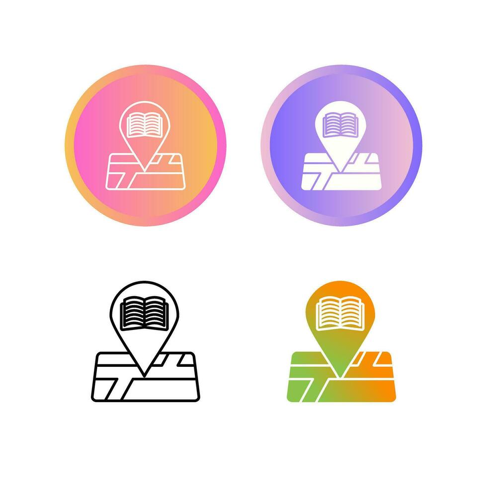 Library Location Vector Icon
