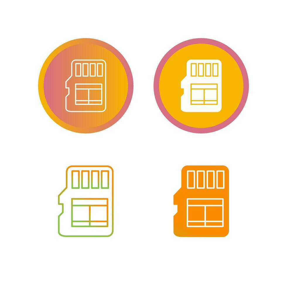 Memory Card Vector Icon