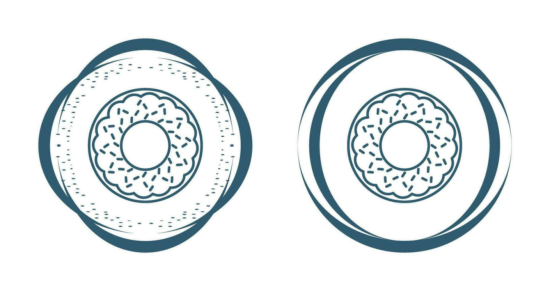 icono de vector de donut