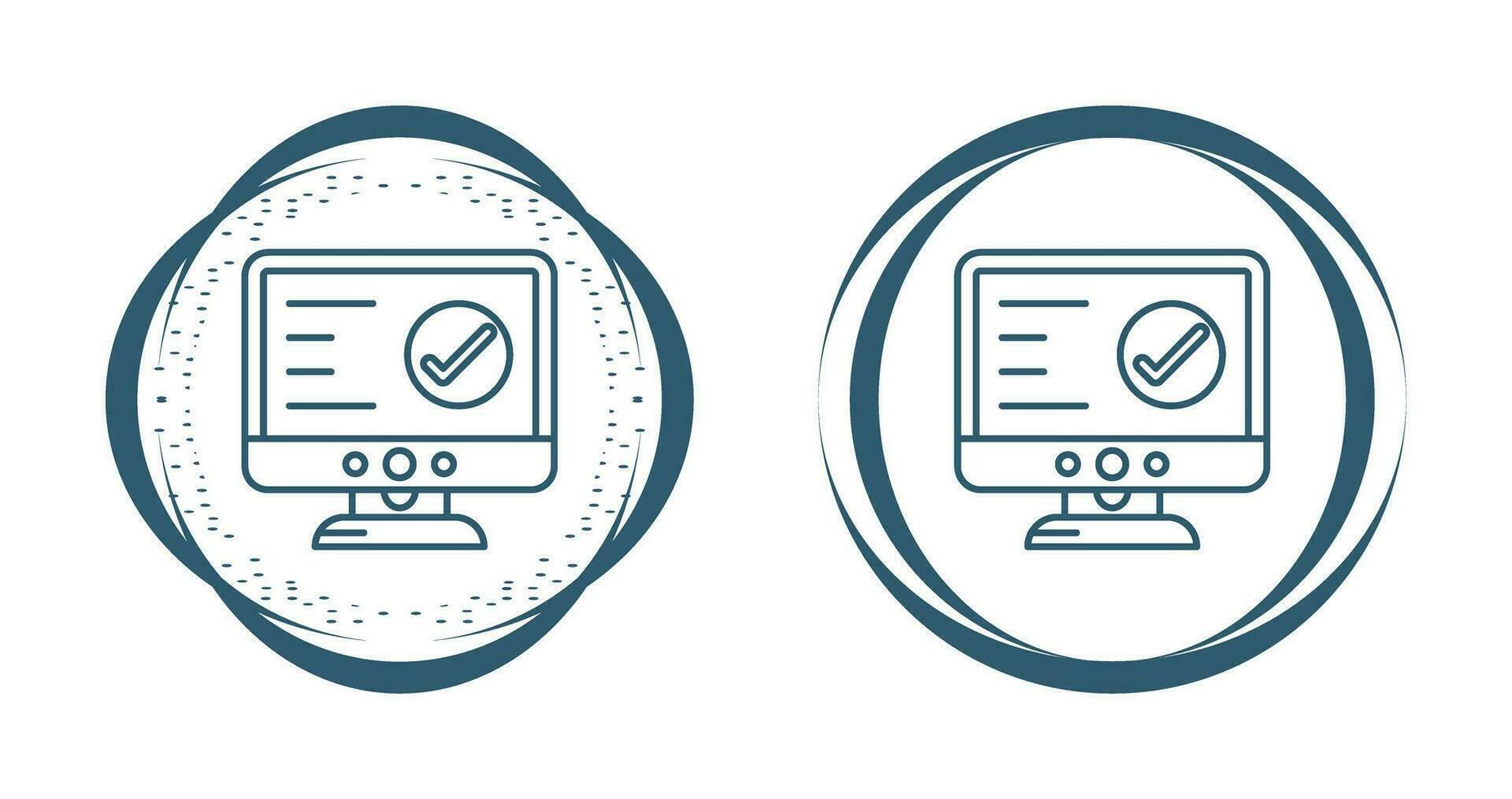 Check Lcd Vector Icon