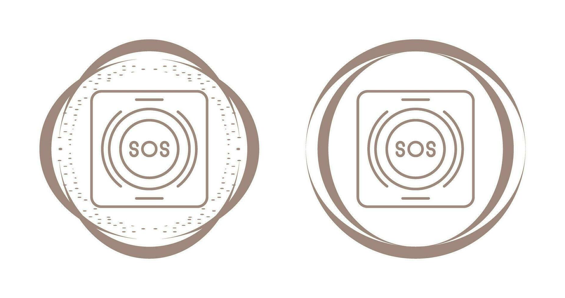 Emergency Button Vector Icon