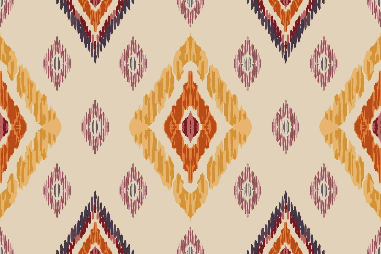 Ikat paisley embroidery on gray background.geometric ethnic oriental seamless pattern traditional.Aztec style abstract vector illustration.design for texture,fabric,clothing,wrapping,carpet,print.
