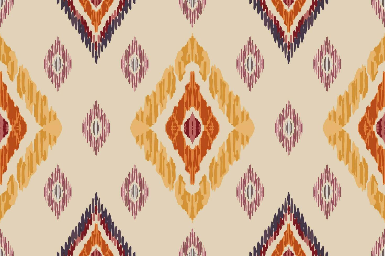 Ikat paisley embroidery on gray background.geometric ethnic oriental seamless pattern traditional.Aztec style abstract vector illustration.design for texture,fabric,clothing,wrapping,carpet,print.