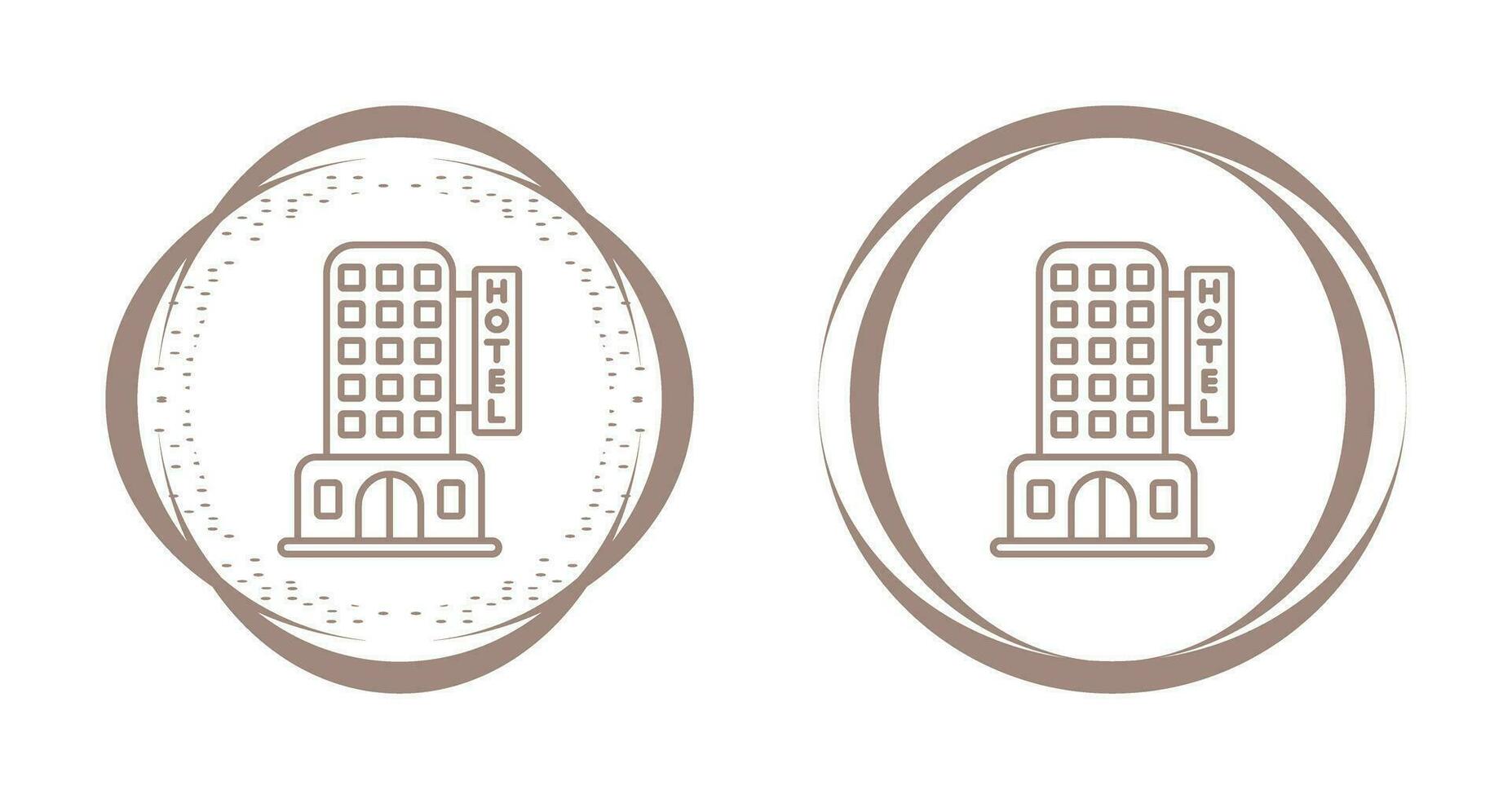 icono de vector de hotel