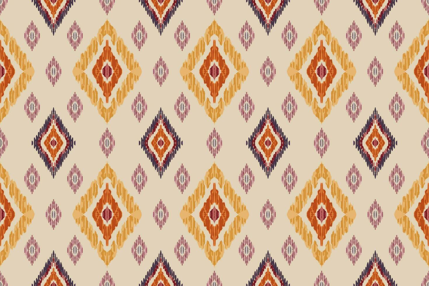 Ikat paisley embroidery on gray background.geometric ethnic oriental seamless pattern traditional.Aztec style abstract vector illustration.design for texture,fabric,clothing,wrapping,carpet,print.