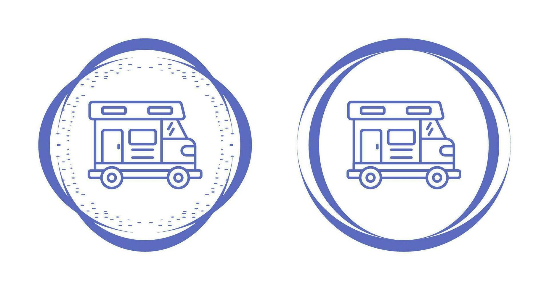 Camper Van Vector Icon