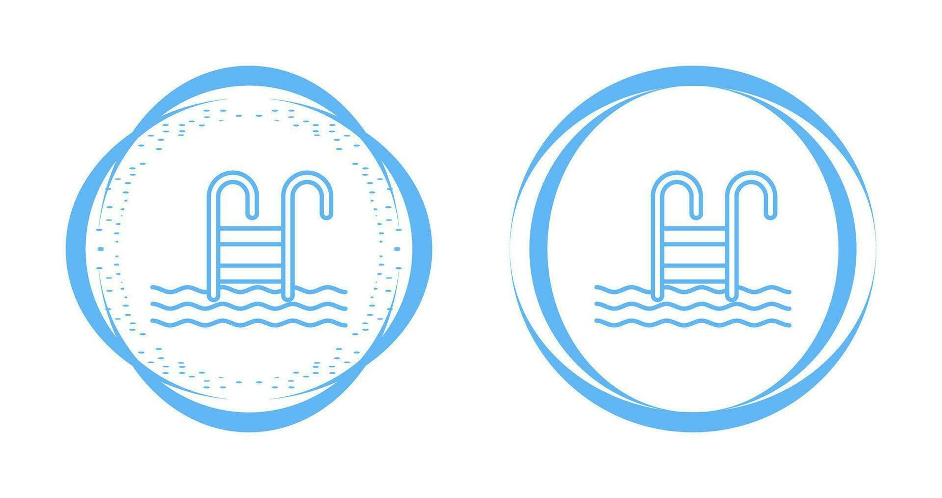 Water Stairs Vector Icon