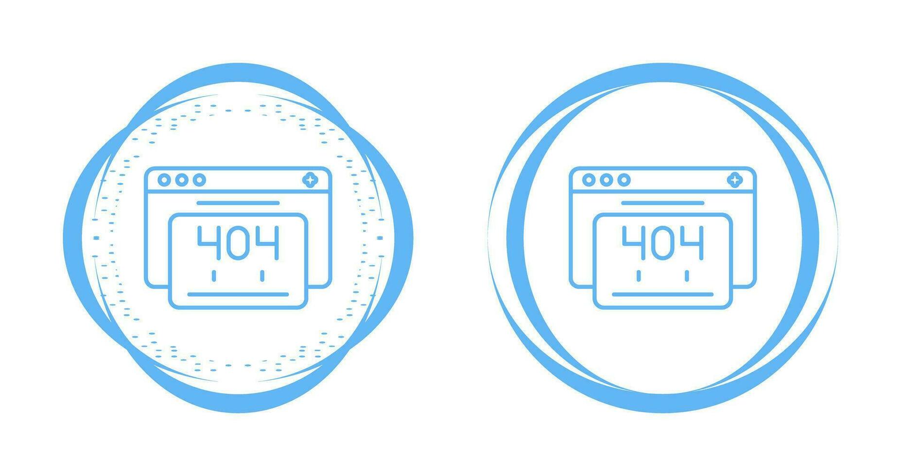 404 Error Vector Icon