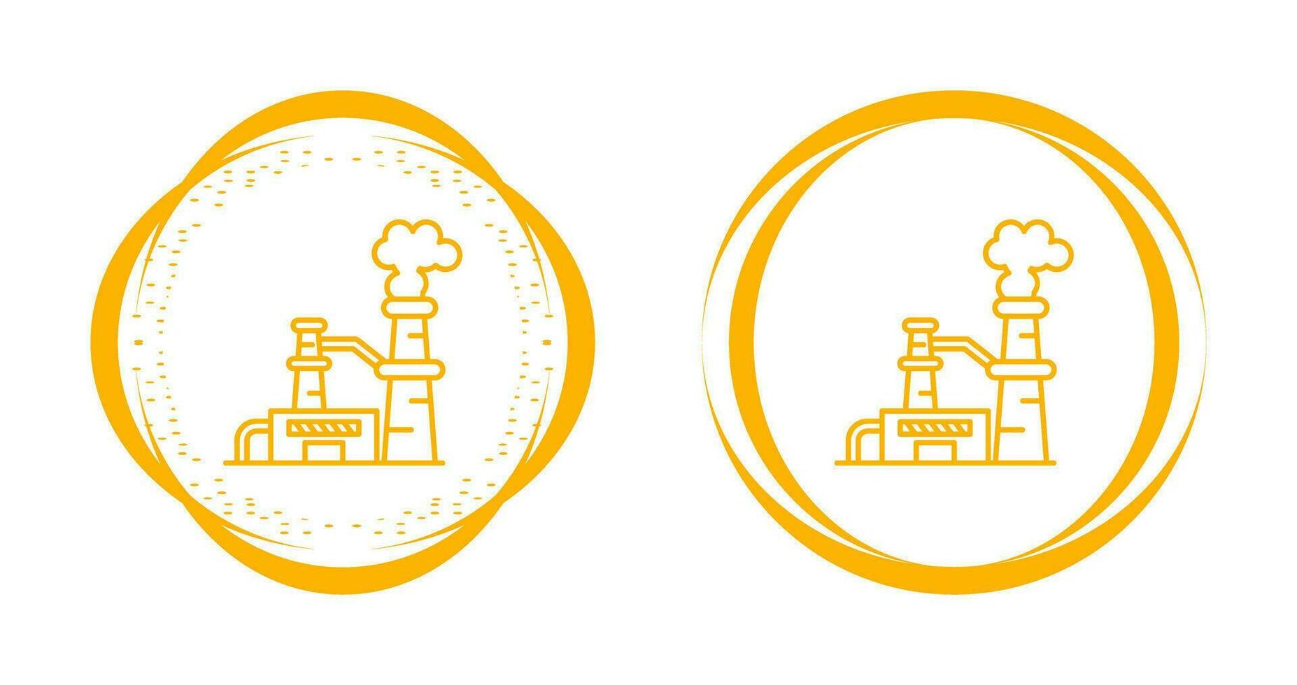 Nuclear Plant Vector Icon